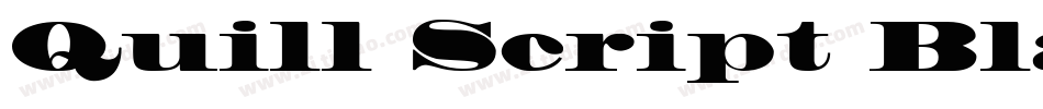 Quill Script Black SSi Black字体转换